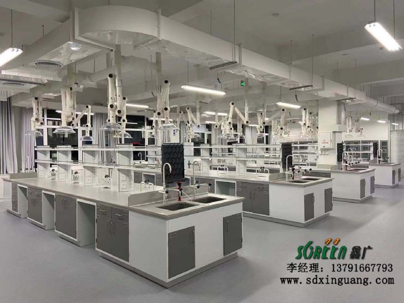 山東全鋼實驗臺，鋼木邊臺試驗臺，化驗室操作臺定制