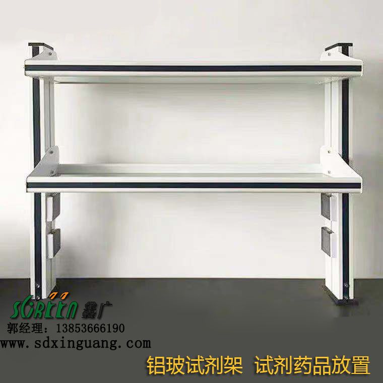 濰坊實驗室工作臺 試驗室實驗臺 鋁玻試劑架置物架子