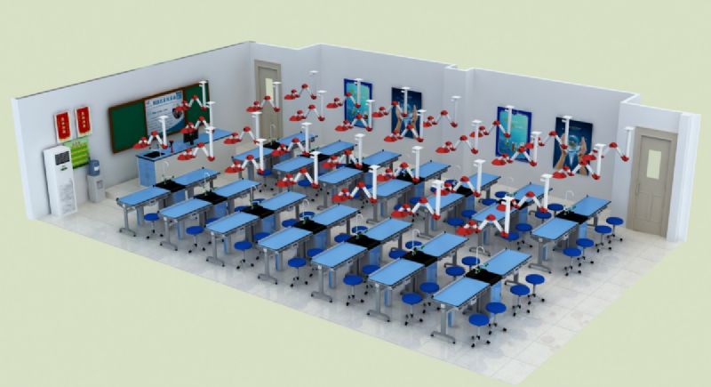 濰坊新型鋁塑實驗桌，化學通風實驗室