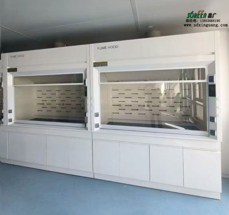 山東通風(fēng)柜廠家全鋼落地通風(fēng)櫥試驗(yàn)臺(tái)邊臺(tái)